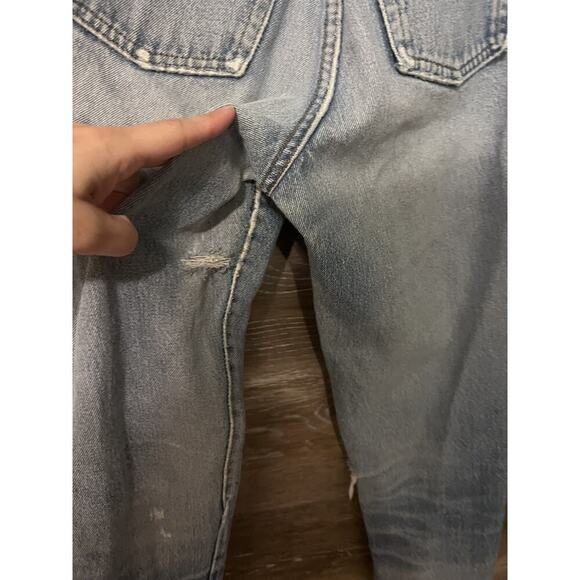 Vintage 90s Levi’s 501 Button Fly Denim Jean Womens Sz 24x31 Blue High Waist - Picture 10 of 13